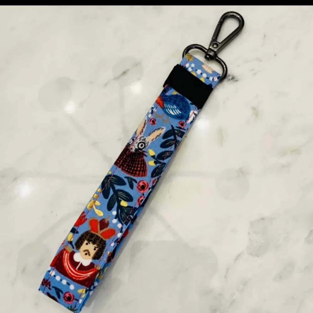 Handmade Alice in Wonderland key fob